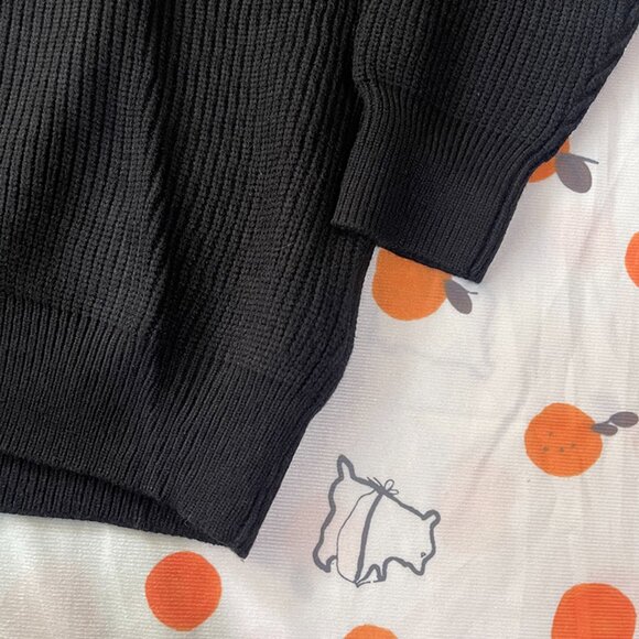 Stone Island Ribbed Cardigan in Black - Picture 4 of 8